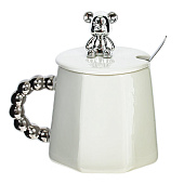 Кружка с крышкой и ложкой, 400 мл 800108 Кружка с крышкой и ложкой, 400 мл 800108