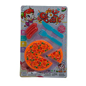 Продукты Фаст-фуд, 10 предметов (пицца, сосиски, нож, вилка), 29х19 см, блистер, QE-A9 Продукты Фаст-фуд, 10 предметов (пицца, сосиски, нож, вилка), 29х19 см, блистер, QE-A9