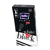  Гигиенические прокладки Bella Panty Slim черно-белые 40шт 
