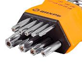 Набор ключей имбусовых Torx , 9 шт, T10-T50 Вихрь