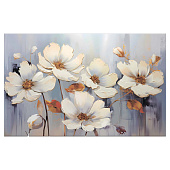  Картина на холсте White Flower, 8271011, 70х110 