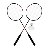 Игровой набор Star Team Бадминтон 59см 2 ракетки+волан в сетке, 946R Игровой набор Star Team Бадминтон 59см 2 ракетки+волан в сетке, 946R