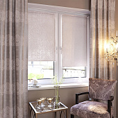 Рулонная штора Фрост Светло-серый 120х17 Рулонная штора Фрост Светло-серый 120х17