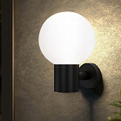  Светильник уличный настенный односторонний НБУ А60 Е27 Ball черный аллюм IP65 /In Home 