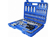 Набор инструментов, 108 предм., 1/2", 1/4", CrV, пластиковый кейс, Vertextools
