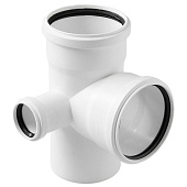 Крестовина 2-х пл малошумная белая 110/110/50х87 левая Крестовина 2-х пл малошумная белая 110/110/50х87 левая