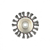 Щетка "тарелка" для УШМ 115 мм, М14 круч. пров. 0.5 мм Matrix Щетка "тарелка" для УШМ 115 мм, М14 круч. пров. 0.5 мм Matrix