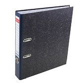 Папка-регистратор А4 50мм мраморный с карманом синий /33014 Папка-регистратор А4 50мм мраморный с карманом синий /33014