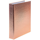  Тетрадь А5 120л на 4-х кольцах METALLIC Золото обл. бумвинил в инд.уп (10) /120ТК5В1_03424Хат/ 