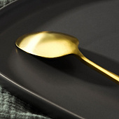  Ложка столовая Magistro «Оску базис», длина 19,5 см, цвет золотой 7892817 