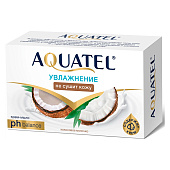  Крем-мыло туалетное Aquatel 90г кокосовое молочко 