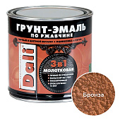 Молотковая ГРУНТ - ЭМАЛЬ по ржавчине "DALI" бронзовый-0,75л Молотковая ГРУНТ - ЭМАЛЬ по ржавчине "DALI" бронзовый-0,75л