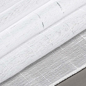  Тюль Лен 500х260 утяжелитель белый/серебро /Легранд 