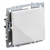 Выключатель встраиваемый 1 клавиша, цвет белый, IEK BRITE Выключатель встраиваемый 1 клавиша, цвет белый, IEK BRITE