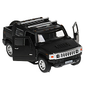  Машина инерционная ТЕХНОПАРК 12см HUMMER H2 PICKUP металлический матовый черный 