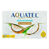  Крем-мыло туалетное Aquatel 90г кокосовое молочко 
