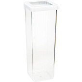 Емкость д/сып.прод. 1,9л Степ квадр. 10х10х28см белый М1294 Емкость д/сып.прод. 1,9л Степ квадр. 10х10х28см белый М1294