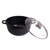 Кастрюля Kamille 4,5 л "чёрный мрамор" 4405 Кастрюля Kamille 4,5 л "чёрный мрамор" 4405
