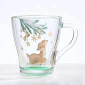 Кружка стеклянная «Олень», 300 мл 10571005 Кружка стеклянная «Олень», 300 мл 10571005
