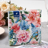  Салфетки бумажные Перышко Prestige парадиз, 3 слоя 20 листов, 33х33, 8080 