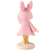  Фигурка полистоун «Зайка в вязаном розовом платьице, сердечко в лапке», 7.5?5.5?13.5 см 10583225 