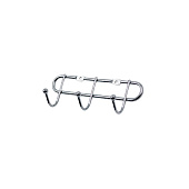 Крючок на планке тройной хром 13094