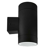  Светильник уличный настенный двусторонний НБУ 16Вт GX53х2 Цилиндр черный аллюм IP65 /In Home 