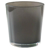  Подсвечник стеклянный, AYM00527, 7,8х8,5х5,1 см, серый 