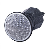 Кофеварка гейзерная 450мл (9 порций) из алюминия с широким индукц. дном (черный мрамор) 2513MR Кофеварка гейзерная 450мл (9 порций) из алюминия с широким индукц. дном (черный мрамор) 2513MR