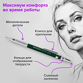  Набор карандаш механический и грифели 0,7 мм Brauberg Metallic-X 07,HB 24 штуки, 181966 