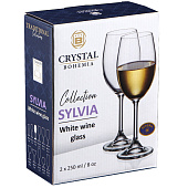  Рюмка для красного вина Crystalite Bohemia "SYLVIA", 250 мл (набор 2 шт.) БСС0333 