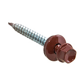  Саморезы кровельные 4,8х35мм, 60шт, RAL 3005 винно-красный 