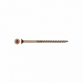  Саморез конструкционный потай Torx 5,0х90, желтый цинк, 4шт 