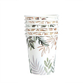 Набор бумажной посуды "Природа", 6 стаканов, 6 тарелок 6923714 Набор бумажной посуды "Природа", 6 стаканов, 6 тарелок 6923714