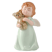 Сувенир керамика "Малышка-ангел в зелёном платье с медвежонком" 5х4х9 см 9720755 Сувенир керамика "Малышка-ангел в зелёном платье с медвежонком" 5х4х9 см 9720755