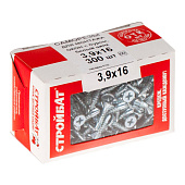  Саморезы для монт.окон оцинк.с буром 3,9х16 (300 шт) 