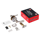  Ручка-защелка/ключ фиксатор ЗВ3-01 (мат.никель) ISPARUS 