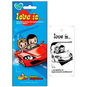 Ароматизатор подвесной картон LOVE IS… Банан-клубника Ароматизатор подвесной картон LOVE IS… Банан-клубника