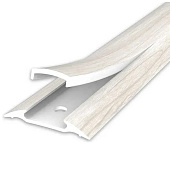  Порог пластик 42ммх1,6м с монт.каналом №267 Клен белый/Идеал 