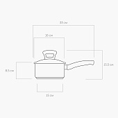Ковш Nadoba Vikki 1,6л 796114 Ковш Nadoba Vikki 1,6л 796114