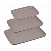Подносы, набор из 3х штук - 24х17, 30,5х22, 35х25,французcкий серый М1108 Подносы, набор из 3х штук - 24х17, 30,5х22, 35х25,французcкий серый М1108