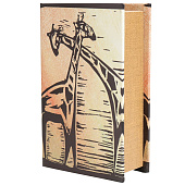 Сейф-книга Наскальные рисунки. Жирафы, 17х11х5 см, дерево кожзам, 7570554 Сейф-книга Наскальные рисунки. Жирафы, 17х11х5 см, дерево кожзам, 7570554