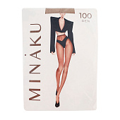  Женские колготки MINAKU 100 ден, цвет бежевый, размер 4/L 10152819 