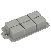 Форма для льда 6 ячеек, 21х10.3х4.6см Linea Silicone 74-004