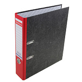 Папка-регистратор А4 70мм мраморный с карманом красный /33019 Папка-регистратор А4 70мм мраморный с карманом красный /33019