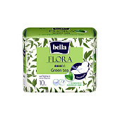 Гигиенические прокладки Bella FLORA Green tea 10 шт. Арт.BE-012-RW10-098 Гигиенические прокладки Bella FLORA Green tea 10 шт. Арт.BE-012-RW10-098