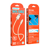 Дата-кабель Smartbuy S02 MicroUSB золотистый 3А 1м iK-12-S02g