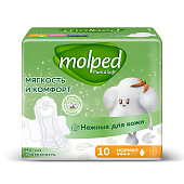 Гигиенические прокладки MOLPED PURESOFT Нормал 10шт. Гигиенические прокладки MOLPED PURESOFT Нормал 10шт.