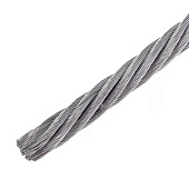 Трос стальной DIN 3055 5мм (10 м) Трос стальной DIN 3055 5мм (10 м)