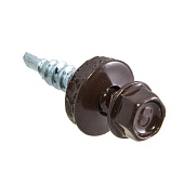 Саморезы кровельные 5,5х19мм, 250шт, RAL 8017 шоколадно-коричневый Саморезы кровельные 5,5х19мм, 250шт, RAL 8017 шоколадно-коричневый